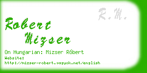 robert mizser business card
